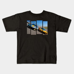 Dual C8.R racecars on Daytona International Speedway race track Supercar Sports car C8 Racing car Kids T-Shirt